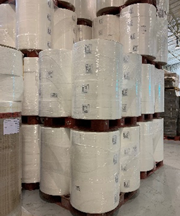 Raw material storage room
